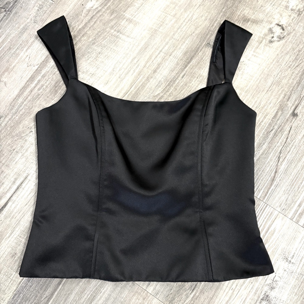after six vintage lined corset top